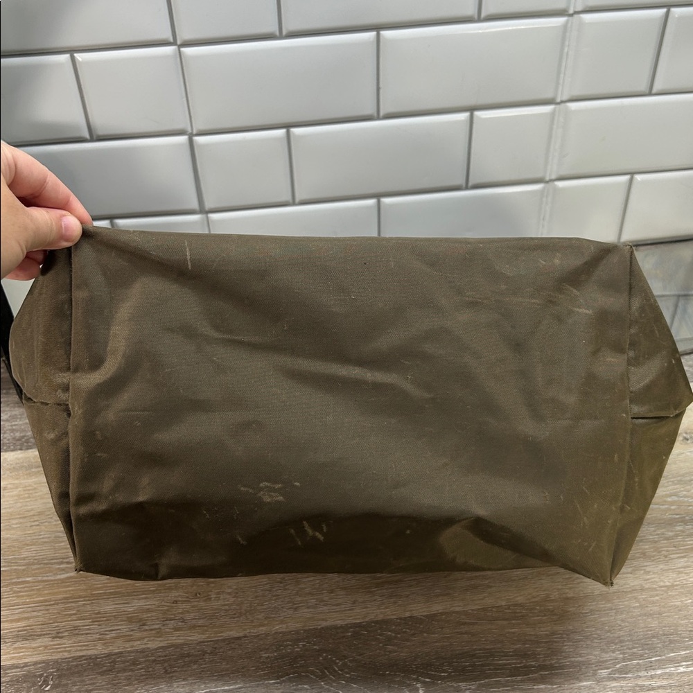 *Longchamp green brown le pilage large tote bag - Picture 4 of 14